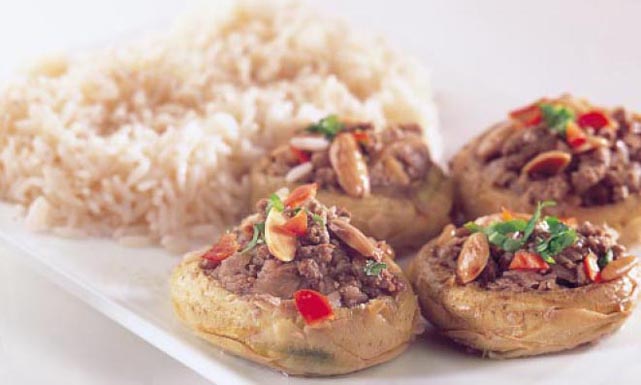 أرض شوكي باللحم المفروم