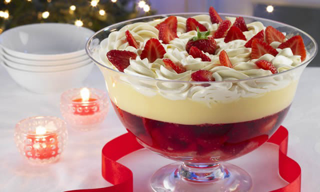 الترايفل بالفواكه 